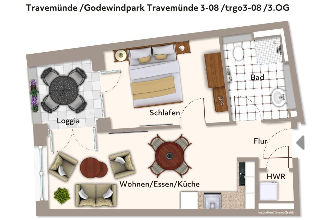 דירות ליבק Godewindpark Travemuende Godewindpark Travemuende 3-08 מראה חיצוני תמונה
